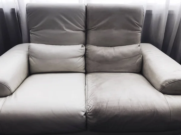 leather clean and dirty sofa before and after.
