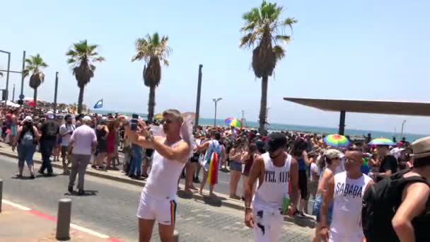 Tel Aviv Israel Června 2018 Gay Pride Parade Tel Avivu — Stock video