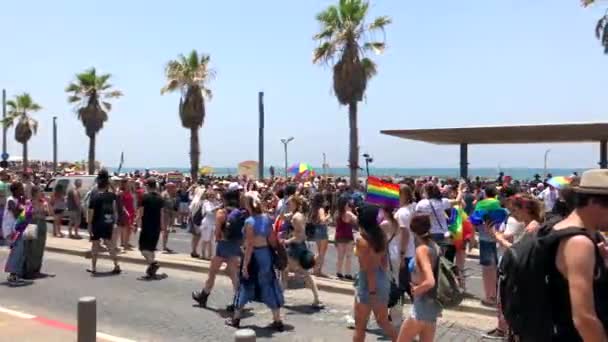 Tel Aviv Israel Června 2018 Gay Pride Parade Tel Avivu — Stock video