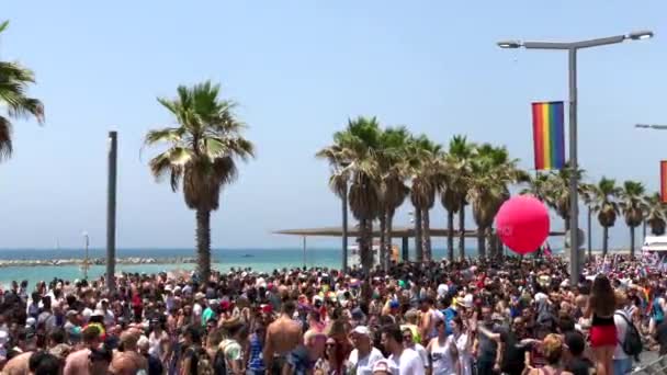 Tel Aviv Israel June 2018 Gay Pride Parade Tel Aviv — 图库视频影像