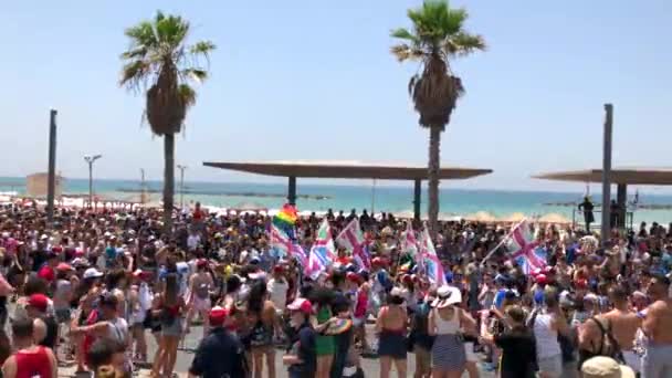 Tel Aviv Israele Giugno 2018 Gay Pride Parade Tel Aviv — Video Stock