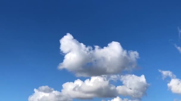 Хмари Білої Світності Проміжок Часу — стокове відео