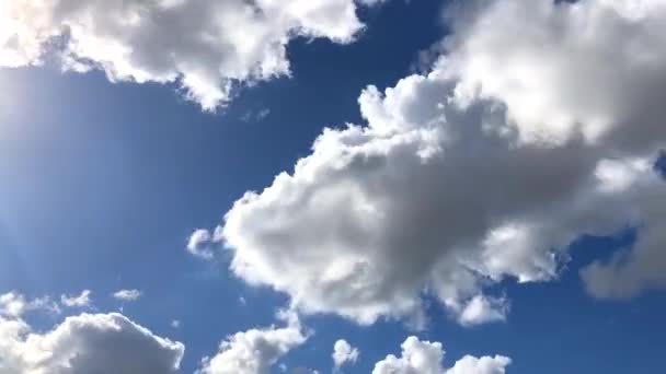 Nuvens Brancas Leveza Lapso Tempo — Vídeo de Stock