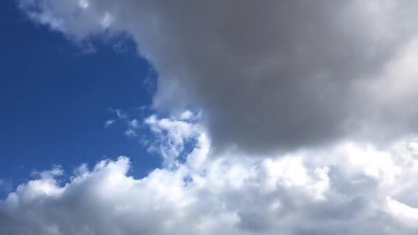 Nuvens Brancas Leveza Lapso Tempo — Vídeo de Stock