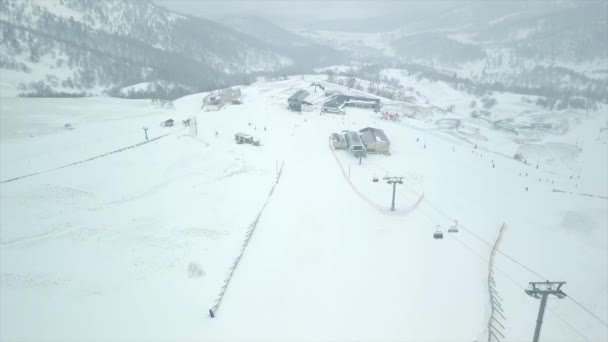 Kaukasus Bergen Georgia Ski Resorti Bergzicht — Stockvideo