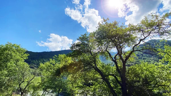 Gürcistan 'ın dağlık bölgesine git — Stok fotoğraf