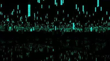 Karanlık bir odada ışık gösterisi