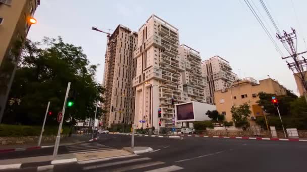 Rishon Lezion Israel Setembro 2020 Givati Street Noite — Vídeo de Stock