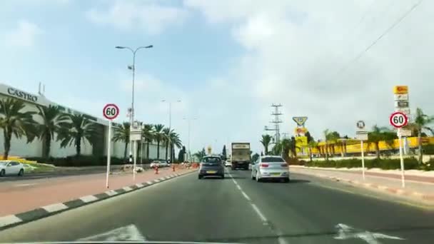 Dirigir Por País Rodovias Cidades Interiores — Vídeo de Stock