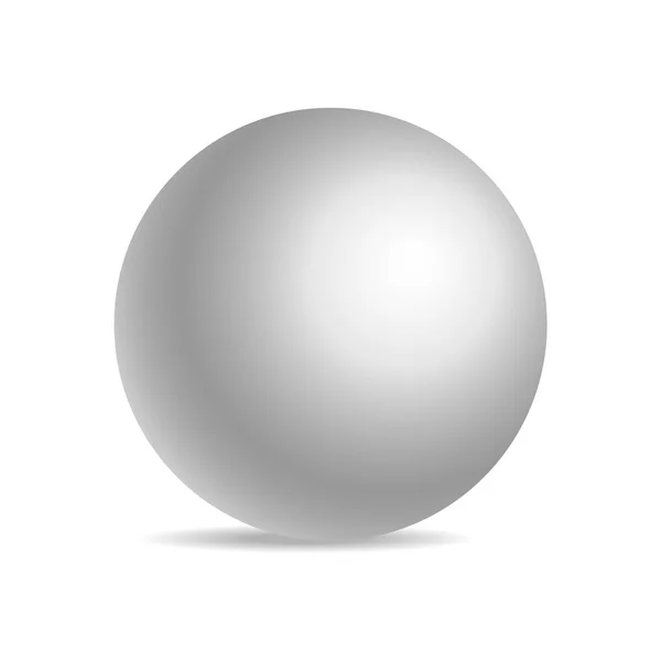 Realistic sphere isolated — Stock Vector