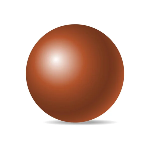 Sphère réaliste isolé — Image vectorielle