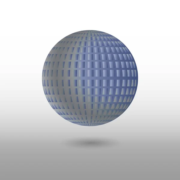 Lättnad sphere 3d — Stock vektor
