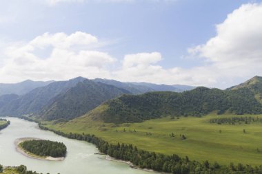 Altai Dağları. Katun Nehri.