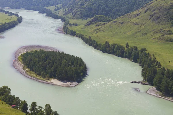 Altai Mountains. Rio Katun. — Fotografia de Stock