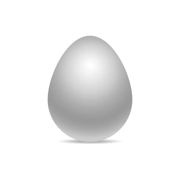 Realistic three-dimensional egg — Stock Vector