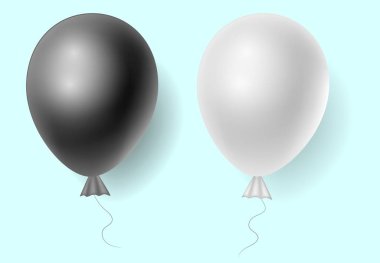 Vektör 3D gerçekçi balon. 