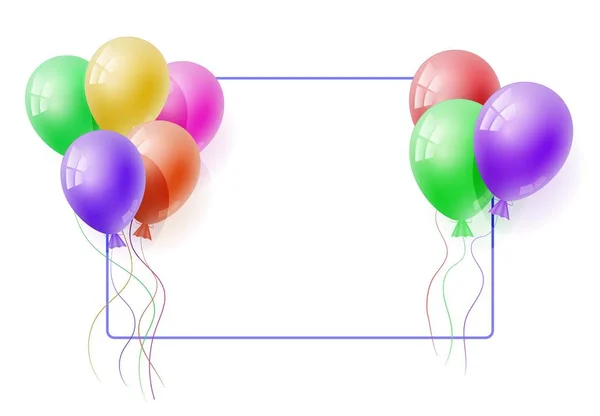 Διάνυσμα 3D ρεαλιστικό μπαλόνι. — Διανυσματικό Αρχείο