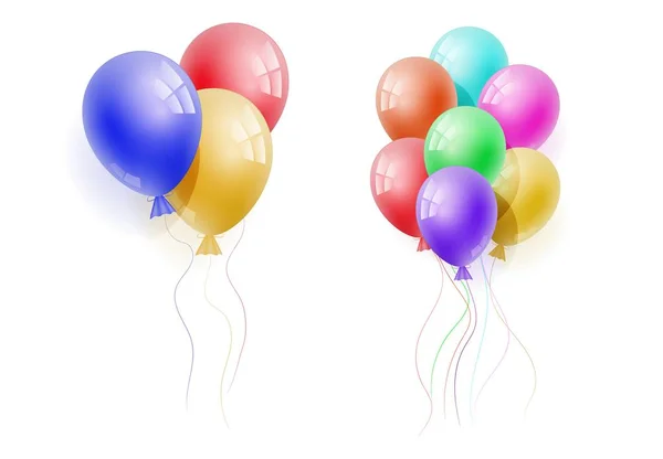 Vektör 3D gerçekçi balon. 