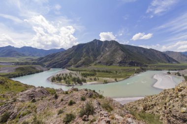 Altai Dağları. Katun Nehri.