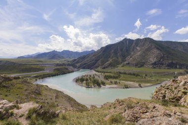 Altai Dağları. Katun Nehri.