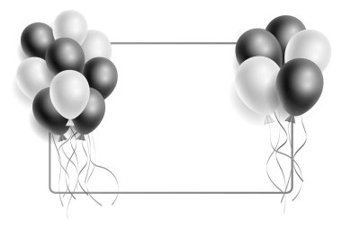 Vektör 3D gerçekçi balon. 