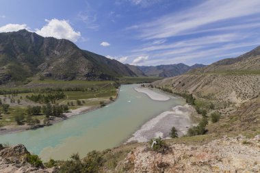 Altai Dağları. Katun Nehri.