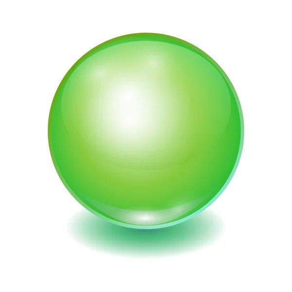 Vector bola multicolor verde realista , —  Vetores de Stock