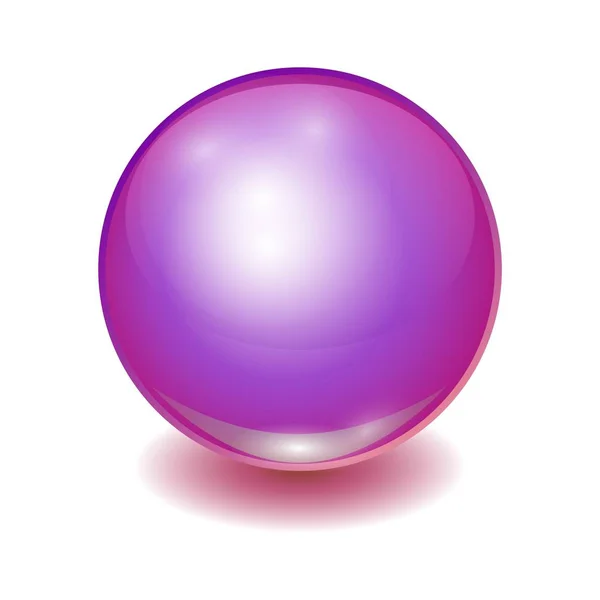 Vector realista bola multicolor rosa — Vector de stock