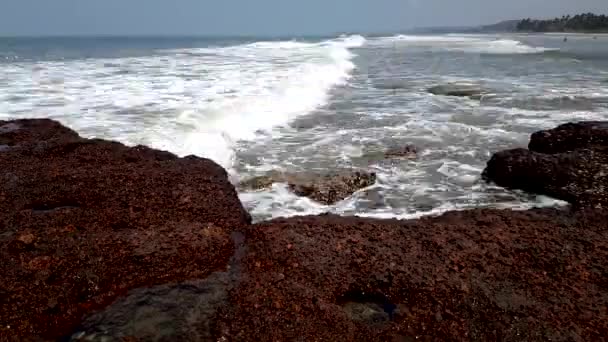 Časový interval pobřeží Arabského moře. — Stock video