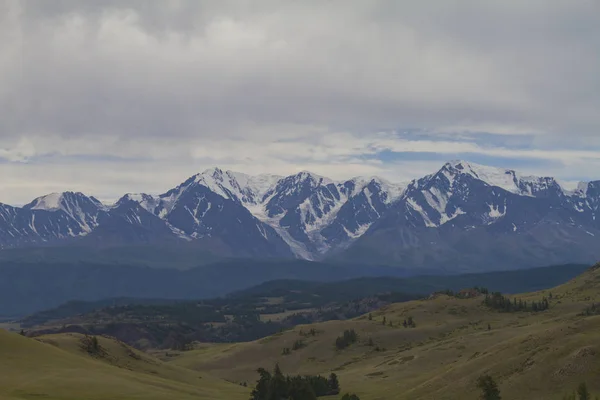 Altai dağlarında kar tepesi. Alt görünüm.