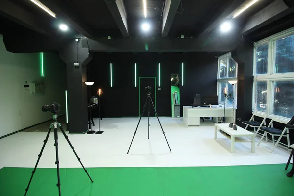 Photo Studio Interior  with  equipment