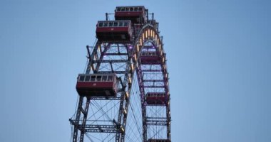  Prater Viyana 'da Günışığı Dönme Dolap Das Wiener RIESENRAD