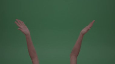  İğneleyici Ağır Alkışlar Kadın Elleri Yeşil Ekran