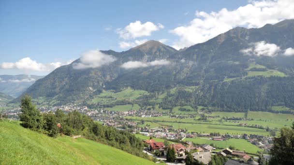 Hot Fantastic Summer Weekend Day Bad Gastein Alps Mountains Austria — Vídeos de Stock