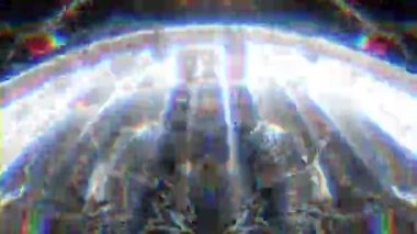  RGB kroma bozulması beni ve r yeşil süsleme arka plan vj döngüsü