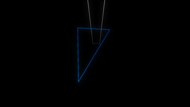 交叉火力蓝白运动激光线对黑运动背景Vj环的影响 — 图库视频影像