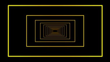  Sarı galaktik hareket lazer çizgileri siyah hareket arkaplan VJ döngüsü üzerinde efekt