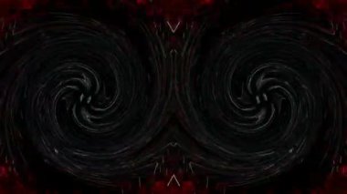  Kırmızı siyah kıvrımlı gözler Art 3D soyutlama VJ döngüsü