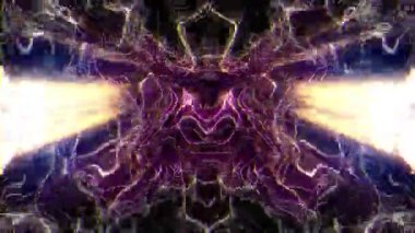 Hareket arkaplanı VJ döngüsünde parlak sıvı boyutsal ışık efekti