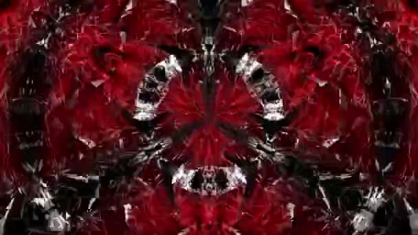 黑红水草对黑色运动背景Vj环的影响 — 图库视频影像