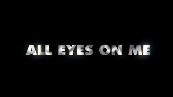 Alla Ögon Mig Text Animation Rörelse Typografik — Stockvideo