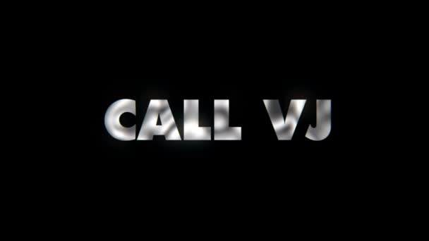 Call Text Animation Motion Typographics — Stok Video