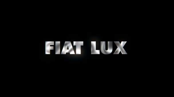 Flat Lux Text Animation Rörelse Typografik — Stockvideo
