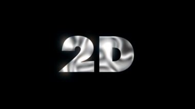 2D - metin canlandırma hareketi baskı grafikleri