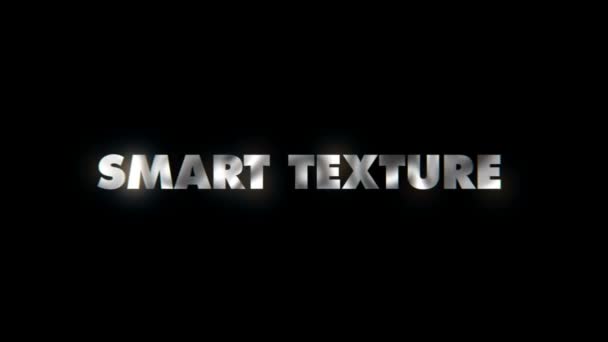 Smart Textur Text Animation Rörelse Typografik — Stockvideo