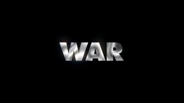 War Text Animation Motion Typographics — Videoclip de stoc