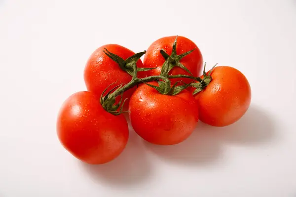 Verduras Tomates Frescos Sobre Mesa — Foto de Stock