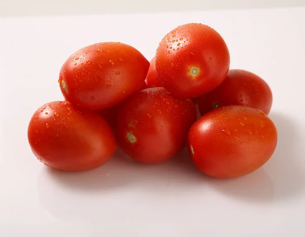 Verduras Tomates Frescos Sobre Mesa — Foto de Stock