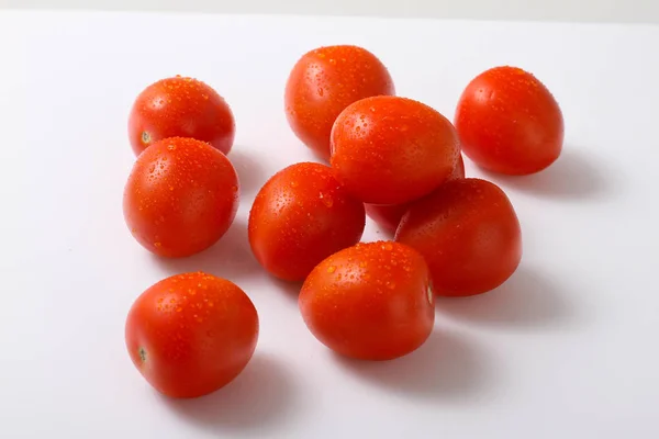 Verduras Tomates Frescos Sobre Mesa — Foto de Stock