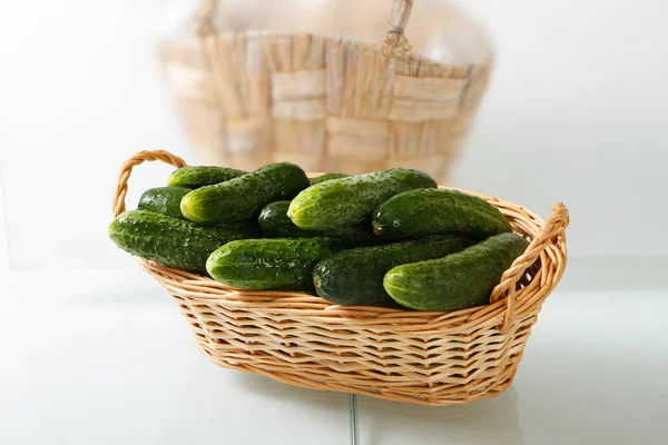 Vegetables Cucumbers Fresh Table — Stock Photo, Image